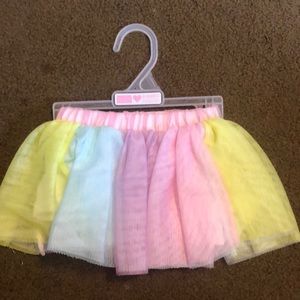 Baby pastel rainbow tutu
